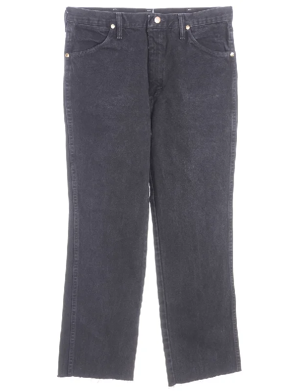 Label Tapered Cropped Jeans Trendy Vintage Denim Jeans