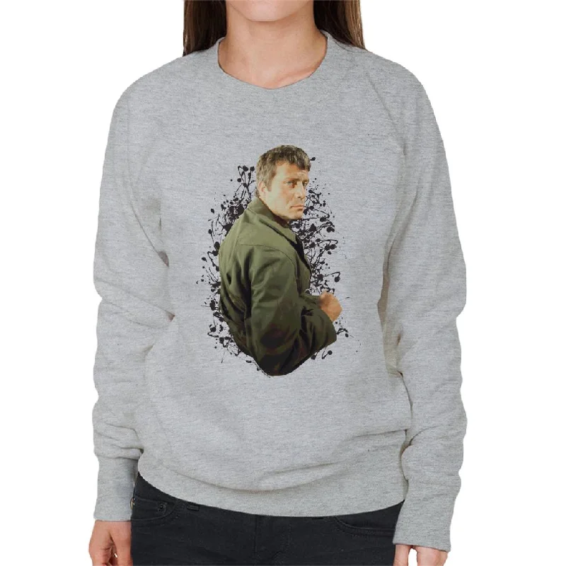 TV Times Oliver Reed 1971 Women's Sweatshirt Hoodie with Rolled Sleeves Casual Relaxed TV Times Oliver Reed 1971 Women's Sweatshirt Hoodie with Rolled Sleeves Casual Relaxed