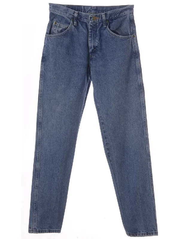 Label Thomas Tapered Denim Jeans Fashionable Raw Edge Jeans