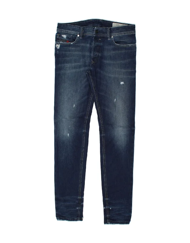 DIESEL Womens Sleenker Distressed Skinny Jeans W30 L32 Blue Cotton Stylish Plus Size Denim Jeans DIESEL Womens Sleenker Distressed Skinny Jeans W30 L32 Blue Cotton Stylish Plus Size Denim Jeans