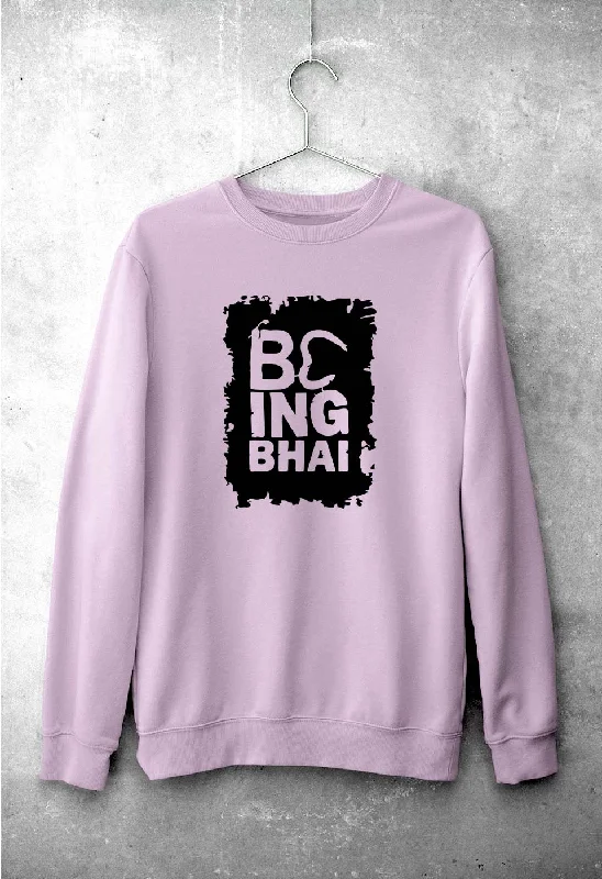 Being Bhai Sweatshirt for Men/Women Hoodie with Crew Neck Simple Timeless