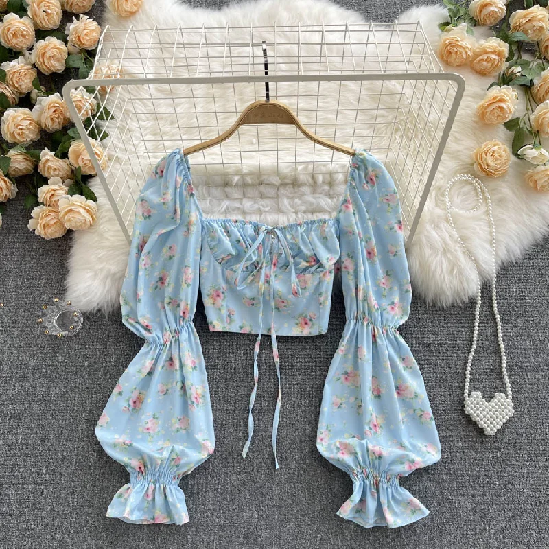 Summer Floral Blouse Chic Sleeveless Blouse