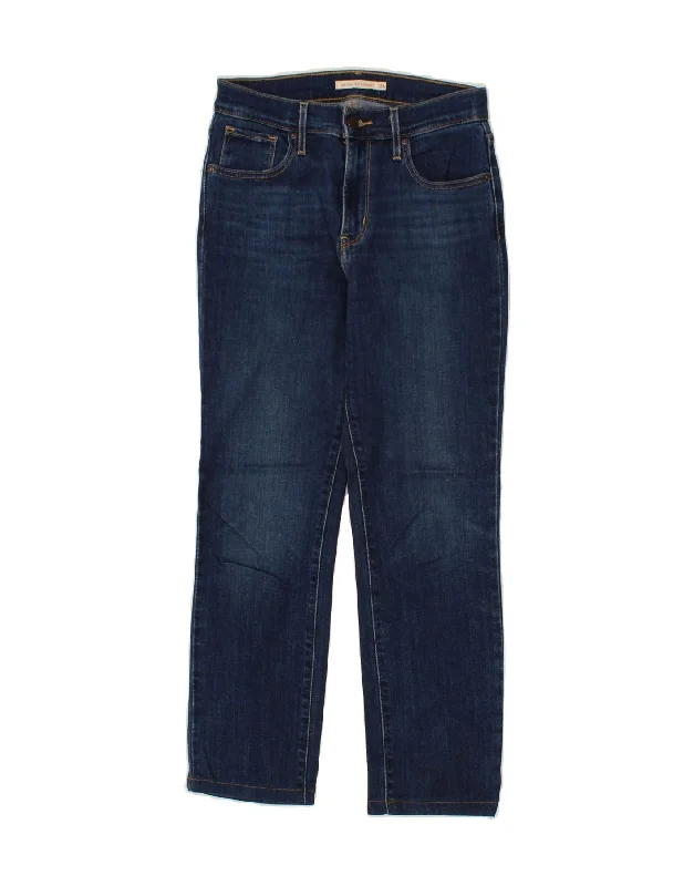 LEVI'S Womens 724 High Rise Straight Jeans W26 L25 Blue Cotton Trendy Low-Rise Slim Jeans LEVI'S Womens 724 High Rise Straight Jeans W26 L25 Blue Cotton Trendy Low-Rise Slim Jeans