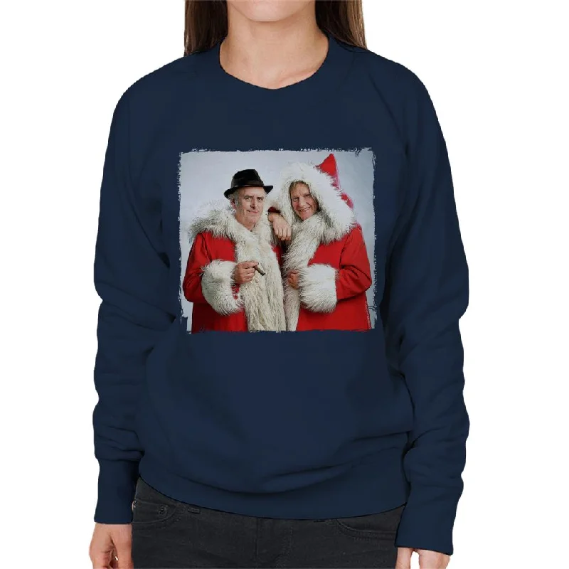 TV Times Minder Cast Father Christmas 1989 Women's Sweatshirt Hoodie with V-Neck Classic Versatile TV Times Minder Cast Father Christmas 1989 Women's Sweatshirt Hoodie with V-Neck Classic Versatile