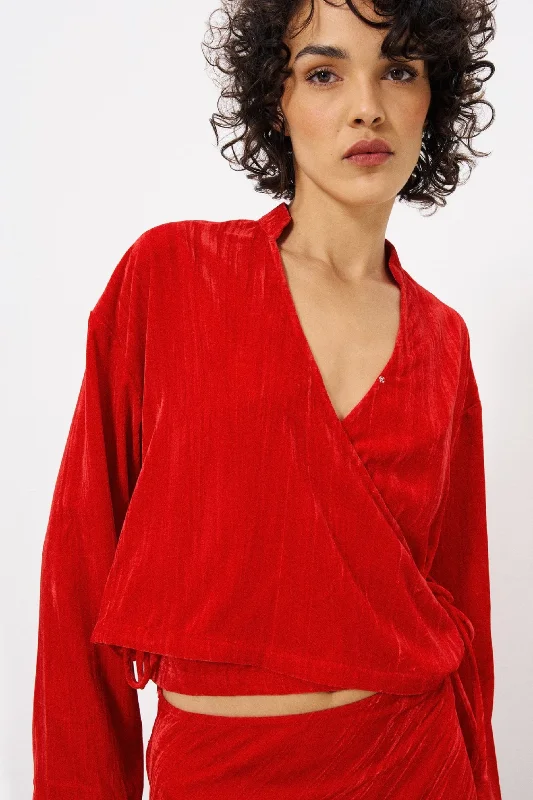 FRNCH Aidee Blouse Feminine Puff Blouse
