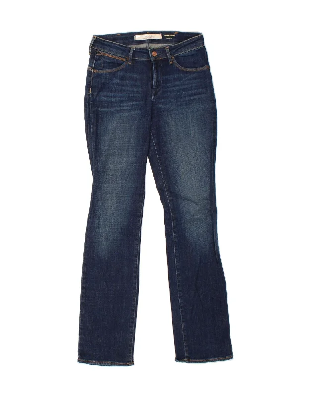 WRANGLER Womens Sara Narrow Bootcut Jeans W28 L32 Navy Blue Comfortable Straight-Legged Denim