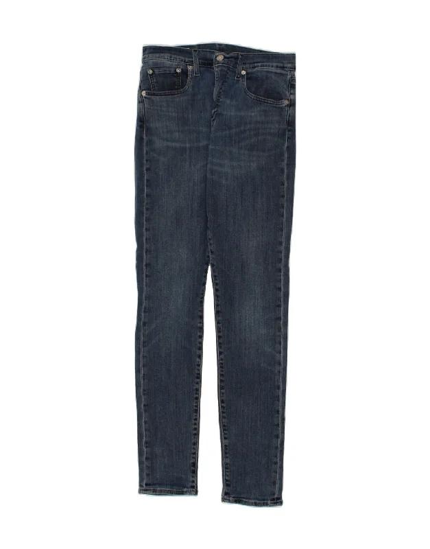 LEVI'S Womens Skinny Jeans W30 L34  Blue Cotton Fashionable Cropped Denim Jeans