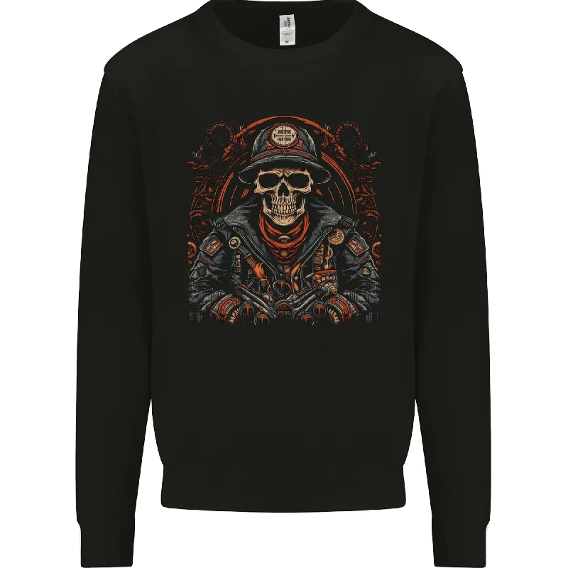 A Biker Skull Motorbike Motorcycle Chopper Mens Sweatshirt Jumper Hoodie with Illustration Artistic Creative A Biker Skull Motorbike Motorcycle Chopper Mens Sweatshirt Jumper Hoodie with Illustration Artistic Creative