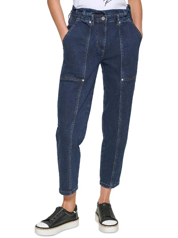 Womens Straight Leg Denim Ankle Jeans Comfortable Ankle Jeans