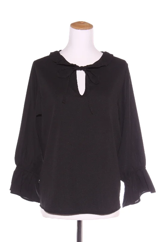 KILT (NZ) Ruffle detail reversible blouse! 12 Ruched Sleeve Blouse