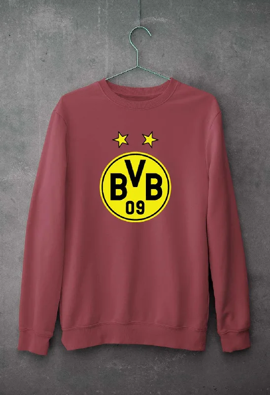 Borussia Dortmund Unisex Sweatshirt for Men/Women Hoodie with Hem Applique Textured Unique Borussia Dortmund Unisex Sweatshirt for Men/Women Hoodie with Hem Applique Textured Unique