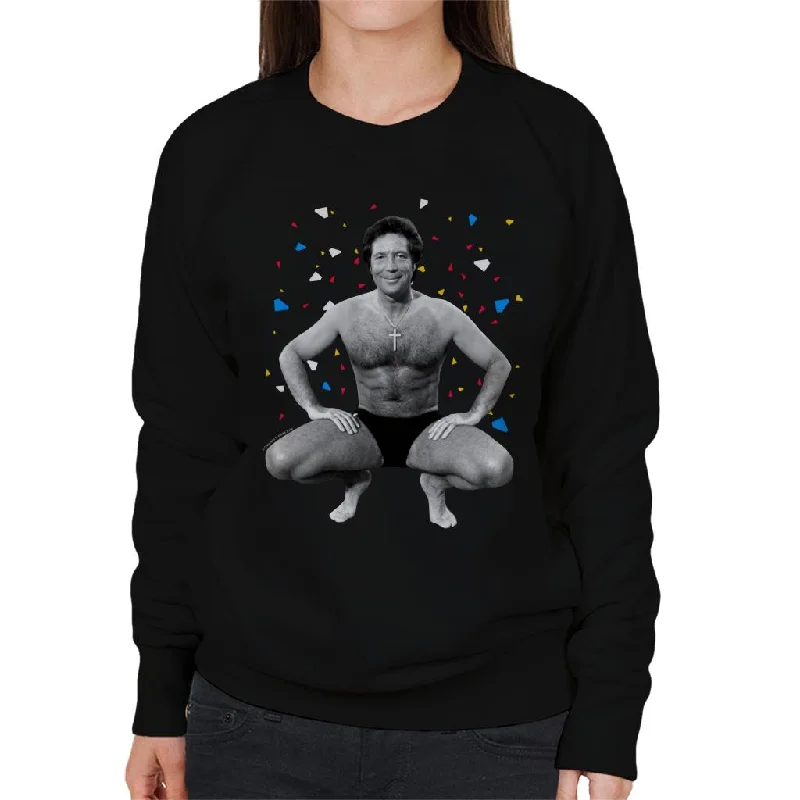 TV Times Tom Jones 1987 Women's Sweatshirt Hoodie with Contrast Stitching Detailed Premium TV Times Tom Jones 1987 Women's Sweatshirt Hoodie with Contrast Stitching Detailed Premium