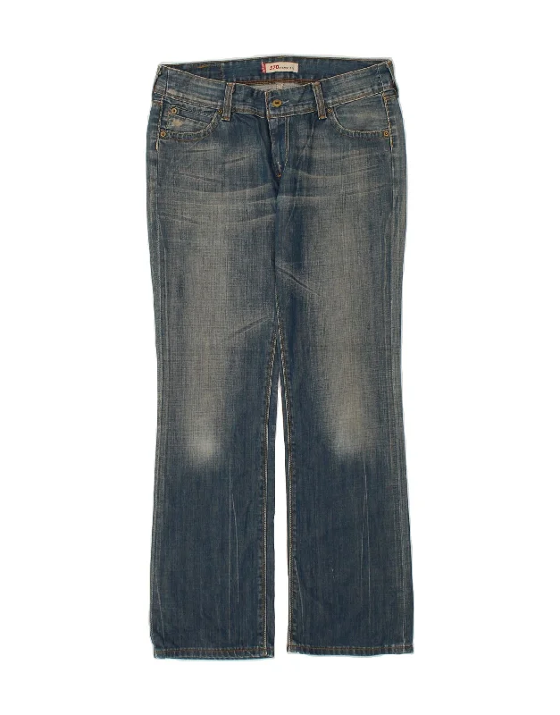 LEVI'S Womens 570 Bootcut Jeans W32 L32 Blue Cotton Comfortable Drawstring Waist Jeans LEVI'S Womens 570 Bootcut Jeans W32 L32 Blue Cotton Comfortable Drawstring Waist Jeans