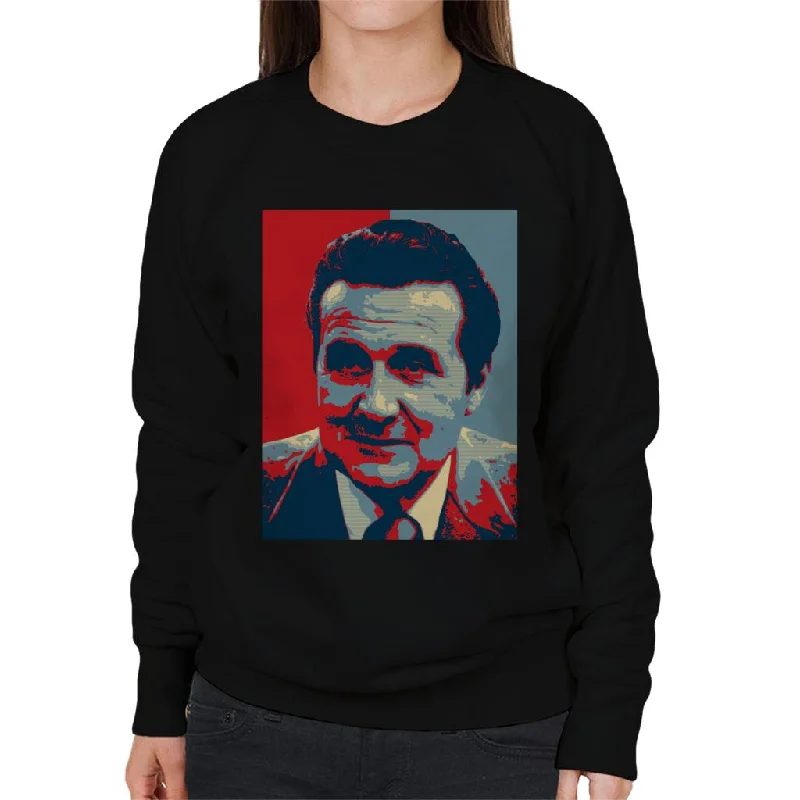 TV Times Patrick Macnee As Jon Steed In The New Avengers Women's Sweatshirt Hoodie with Zipper Placket Modern Functional TV Times Patrick Macnee As Jon Steed In The New Avengers Women's Sweatshirt Hoodie with Zipper Placket Modern Functional