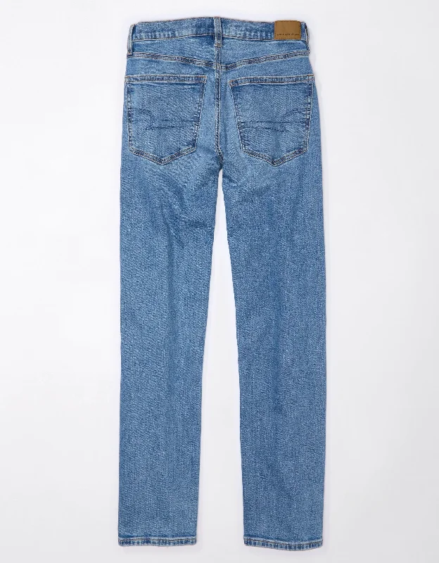 AE Strigid Low-Rise Baggy Straight Jean Chic Cropped Jeans