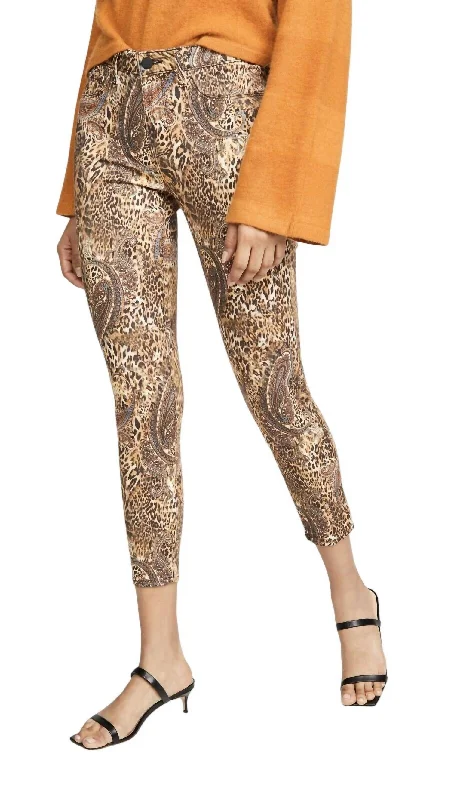 Margot Leopard Paisley Skinny Jeans In Bronze Valencia Trendy Low-Rise Bootcut Jeans Margot Leopard Paisley Skinny Jeans In Bronze Valencia Trendy Low-Rise Bootcut Jeans