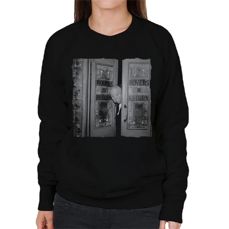 TV Times Alfred Hitchcock At The Rovers Return 1964 Women's Sweatshirt Hoodie with Drawcord Adjustable Secure