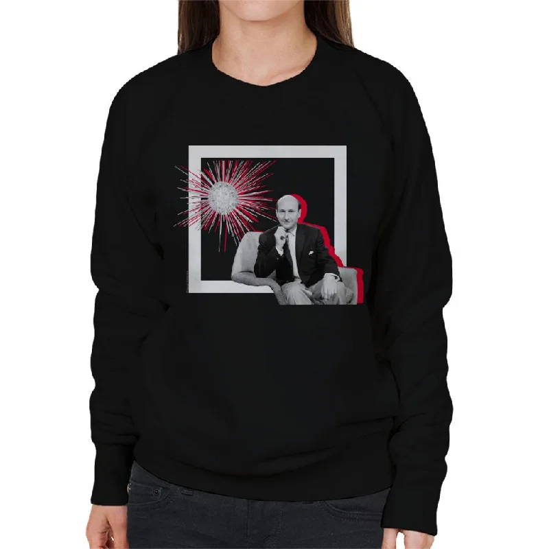 TV Times Donald Pleaseance Retro Frame Women's Sweatshirt Hoodie with Pocket Utility Practical TV Times Donald Pleaseance Retro Frame Women's Sweatshirt Hoodie with Pocket Utility Practical