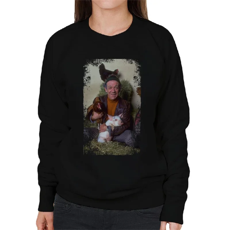 TV Times Sid James Two In Clover 1969 Women's Sweatshirt Hoodie with Hem Ribbing Snug Secure TV Times Sid James Two In Clover 1969 Women's Sweatshirt Hoodie with Hem Ribbing Snug Secure