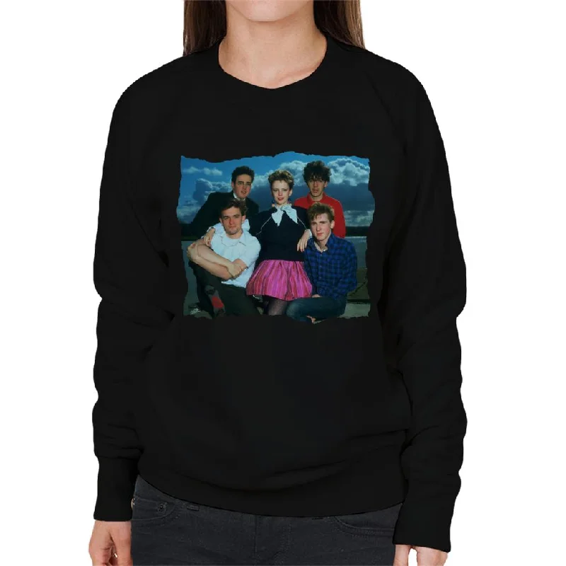 TV Times Altered Images Band Portrait Women's Sweatshirt Hoodie with Hidden Zipper Minimalist Clean TV Times Altered Images Band Portrait Women's Sweatshirt Hoodie with Hidden Zipper Minimalist Clean