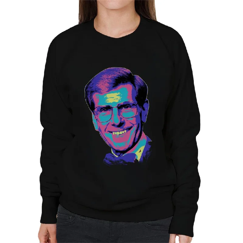 TV Times Presenter Bob Holness Pop Art Stylised Women's Sweatshirt Cotton Hoodie Fleece Lining Warmth TV Times Presenter Bob Holness Pop Art Stylised Women's Sweatshirt Cotton Hoodie Fleece Lining Warmth