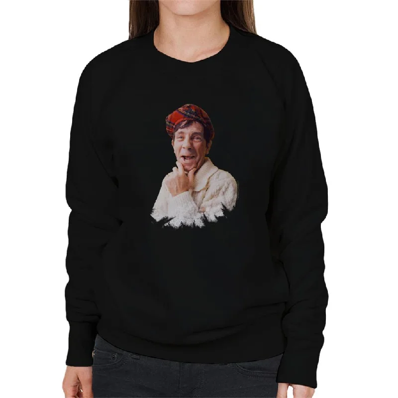 TV Times Norman Wisdom 1968 Women's Sweatshirt Hoodie with Camouflage Military Edgy