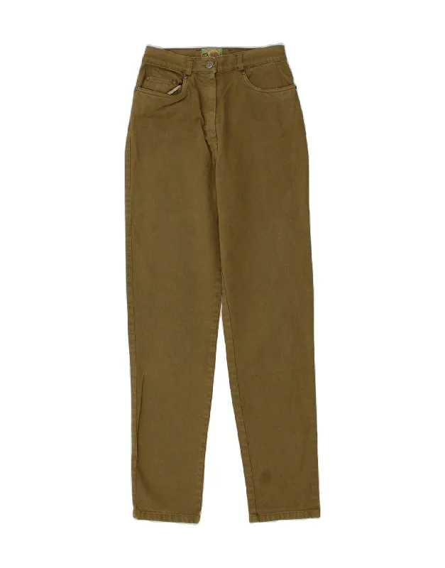 VINTAGE Womens High Waist Slim Jeans W26 L31  Khaki Cotton Classic Black Denim Jeans