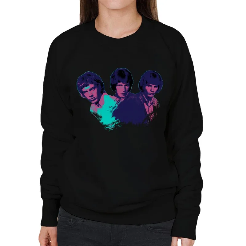 TV Times Walker Brothers Portrait Pop Art Stylised Women's Sweatshirt Hoodie with Half-Zip Sporty Casual TV Times Walker Brothers Portrait Pop Art Stylised Women's Sweatshirt Hoodie with Half-Zip Sporty Casual