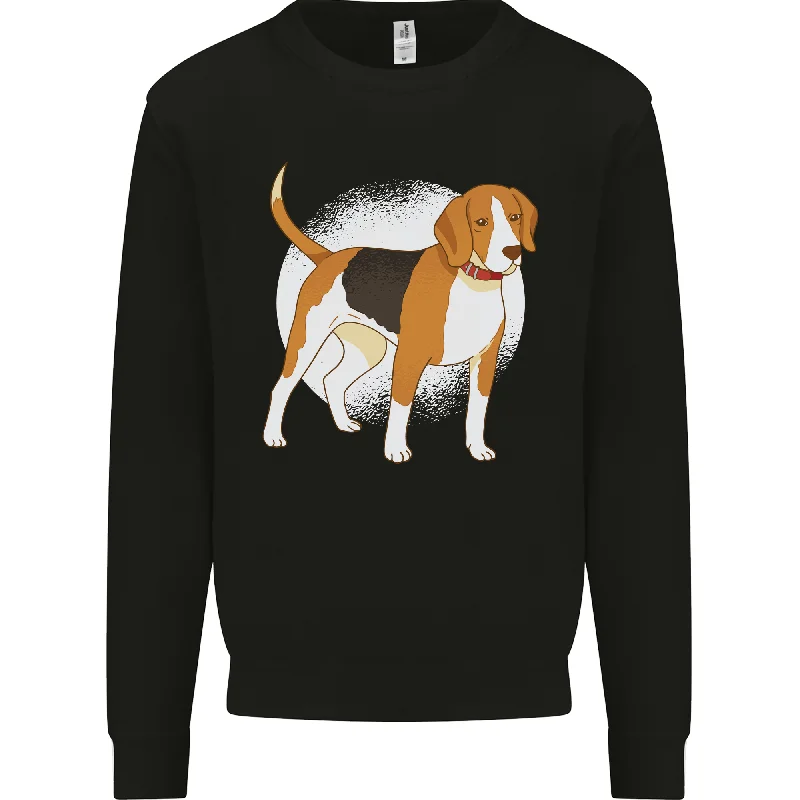 A Beagle Dog Mens Sweatshirt Jumper Hoodie with Slim Fit Tailored Modern