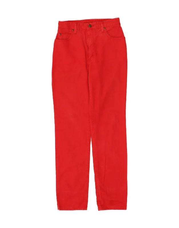 LEE Womens Slim Jeans W29 L31  Red Cotton Classic Black Denim Jeans