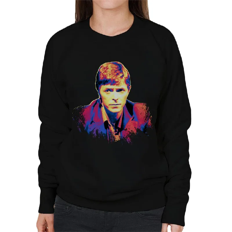 TV Times David Bowie Bing Crosby Show 1977 Pop Art Stylised Women's Sweatshirt Hoodie with Color Block Contrast Stylish TV Times David Bowie Bing Crosby Show 1977 Pop Art Stylised Women's Sweatshirt Hoodie with Color Block Contrast Stylish