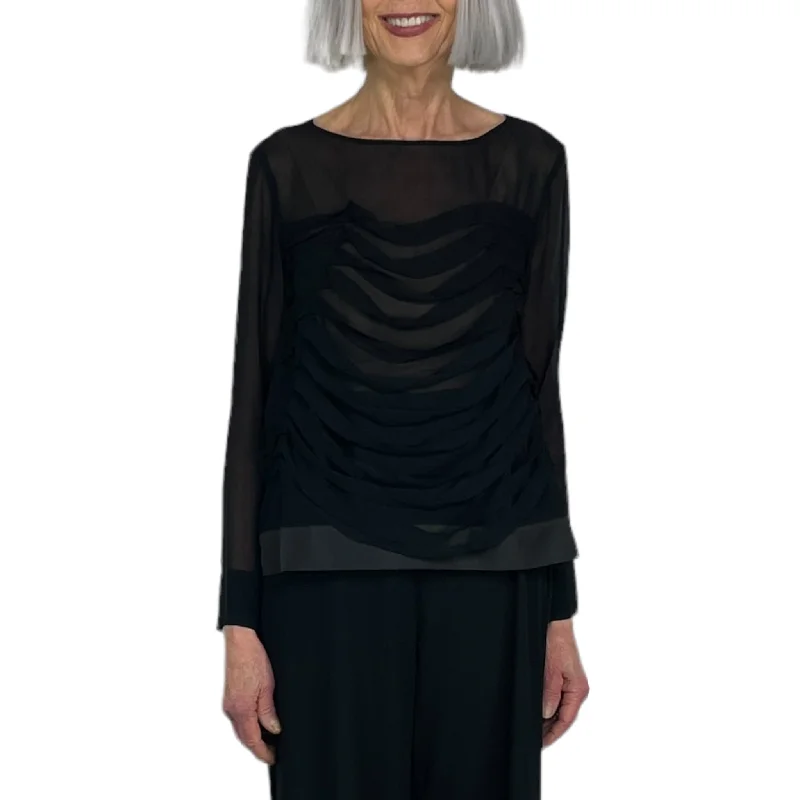 L/S GEORGETTE BLOUSE Soft Pastel Blouse