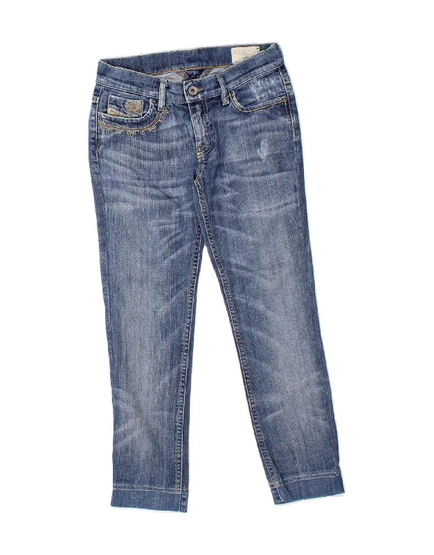 DIESEL Womens Liv Crop Slim Jeans W26 L24 Blue Cotton Trendy Wide-Legged High-Waist Jeans DIESEL Womens Liv Crop Slim Jeans W26 L24 Blue Cotton Trendy Wide-Legged High-Waist Jeans