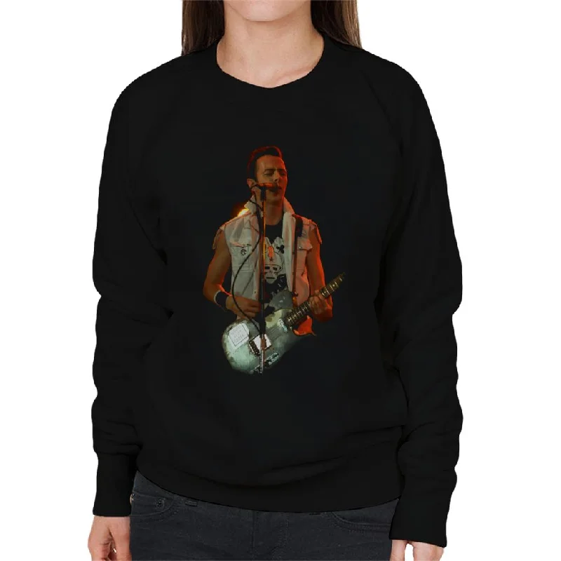 TV Times Joe Strummer The Clash Live Women's Sweatshirt Hoodie with Neon Bright Vibrant TV Times Joe Strummer The Clash Live Women's Sweatshirt Hoodie with Neon Bright Vibrant
