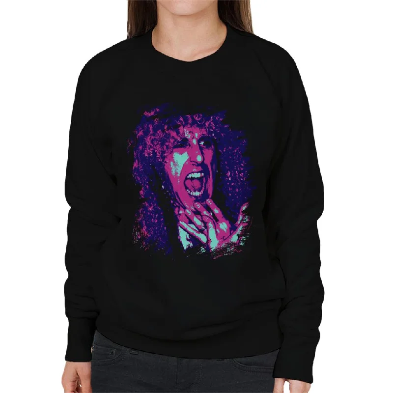 TV Times Twisted Sister Dee Snider Pop Art Stylised Women's Sweatshirt Hoodie with Lining Warm Insulated
