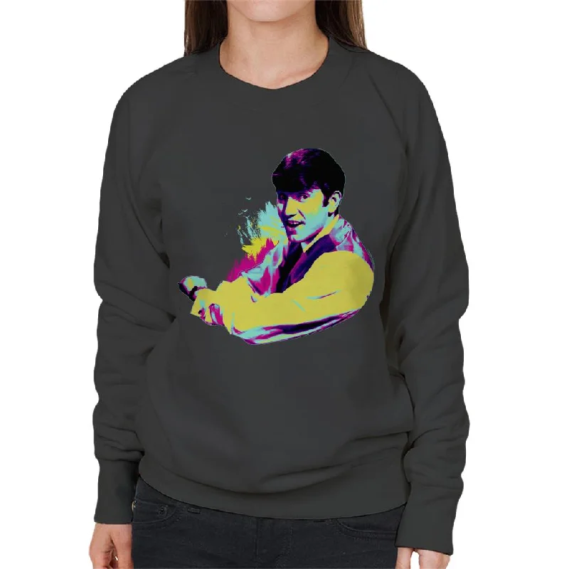 TV Times Jimmy Tarbuck 1964 Pop Art Stylised Women's Sweatshirt Hoodie with Puffed Sleeves Voluminous Trendy TV Times Jimmy Tarbuck 1964 Pop Art Stylised Women's Sweatshirt Hoodie with Puffed Sleeves Voluminous Trendy