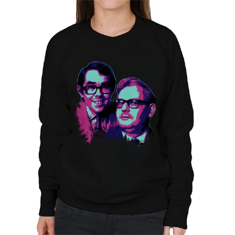 TV Times Two Ronnies Comedy Duo 1969 Pop Art Stylised Women's Sweatshirt Hoodie with Hidden Zipper Minimalist Clean TV Times Two Ronnies Comedy Duo 1969 Pop Art Stylised Women's Sweatshirt Hoodie with Hidden Zipper Minimalist Clean