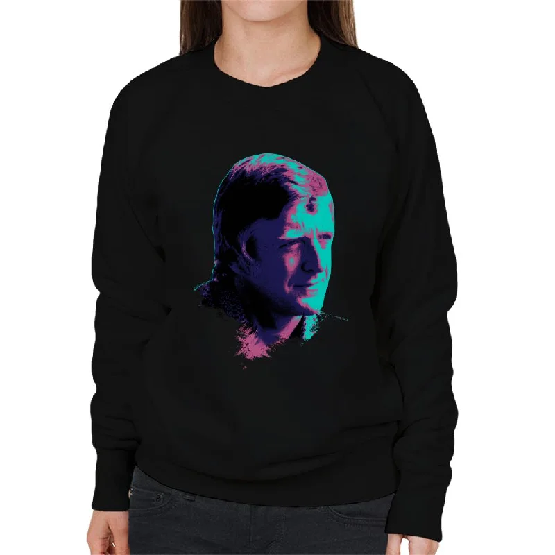 TV Times Michael Parkinson 1976 Pop Art Stylised Women's Sweatshirt Hoodie with Tied Waist Feminine Flattering TV Times Michael Parkinson 1976 Pop Art Stylised Women's Sweatshirt Hoodie with Tied Waist Feminine Flattering