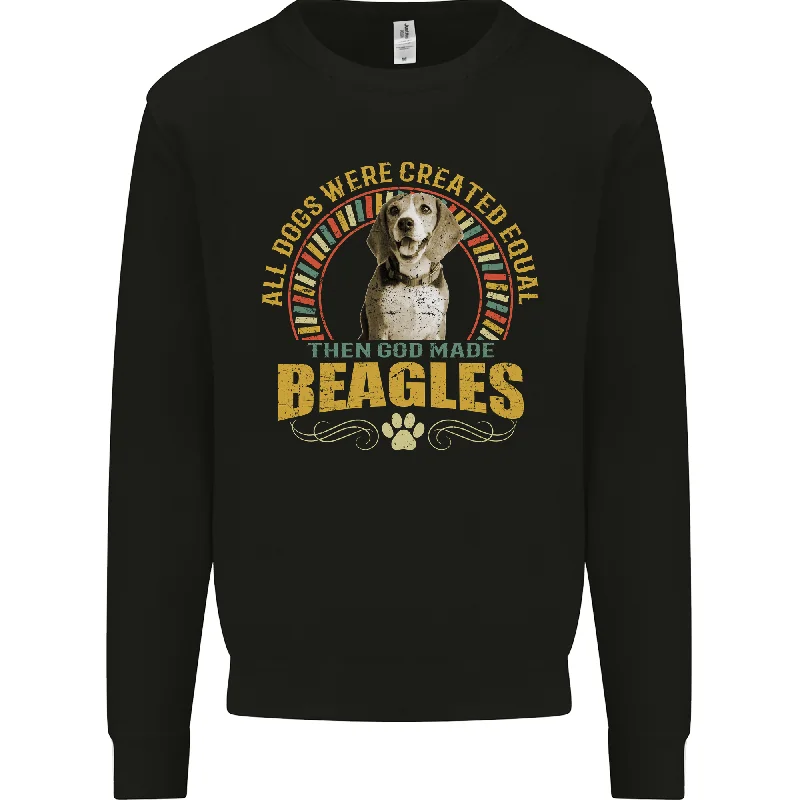 A Beagle Dog Mens Sweatshirt Jumper Hoodie with Print Artistic Unique