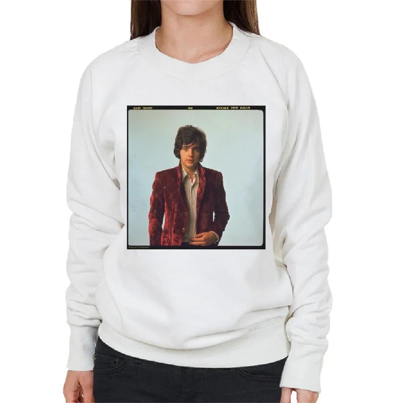 TV Times David Essex Portrait Women's Sweatshirt Hoodie with Frayed Bohemian Relaxed TV Times David Essex Portrait Women's Sweatshirt Hoodie with Frayed Bohemian Relaxed