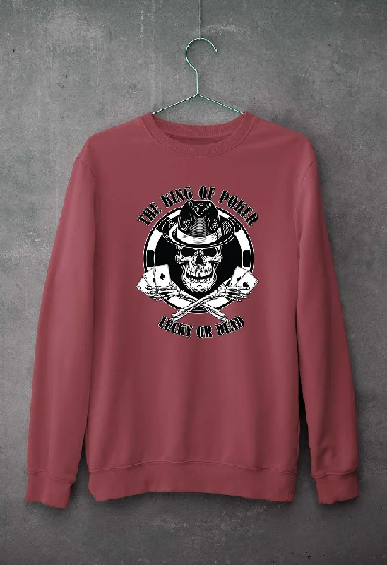 Poker Unisex Sweatshirt for Men/Women Hoodie with Pastel Soft Subtle