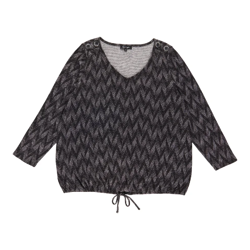lily morgan Women's Plus Tie-Front Blouse Delicate Bow Blouse