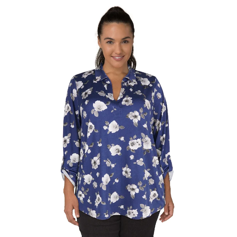 lily morgan Women's Plus Blouse Peter Pan Blouse