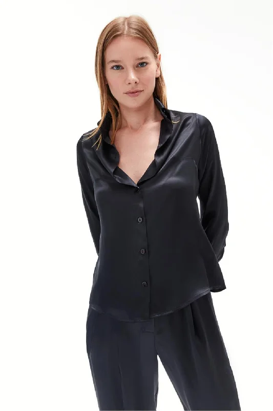 ROMA BUTTON UP BLOUSE Frilled Cuff Blouse