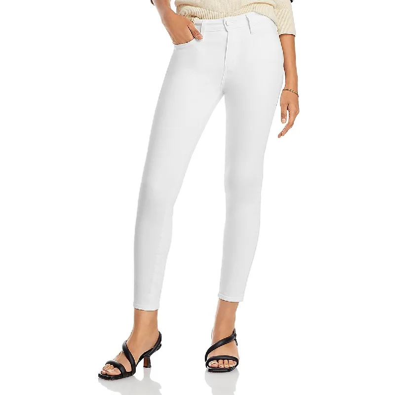Womens High Rise Stretch Skinny Jeans Stylish High-Waist Skinny Denim