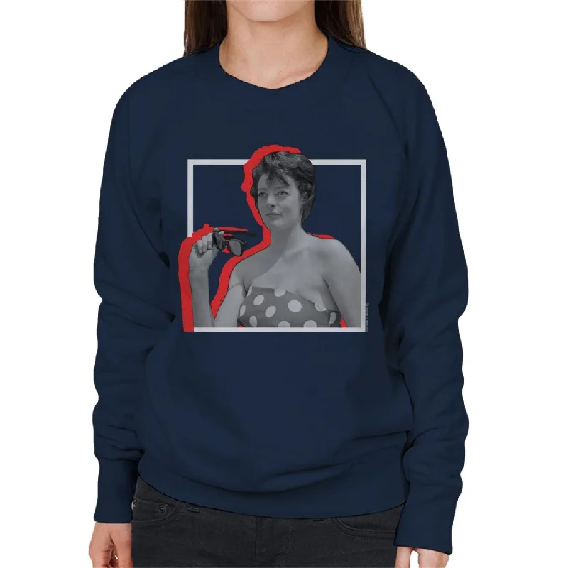 TV Times Maggie Smith Retro Frame Women's Sweatshirt Hoodie with Ribbed Hem Stretchable Secure TV Times Maggie Smith Retro Frame Women's Sweatshirt Hoodie with Ribbed Hem Stretchable Secure