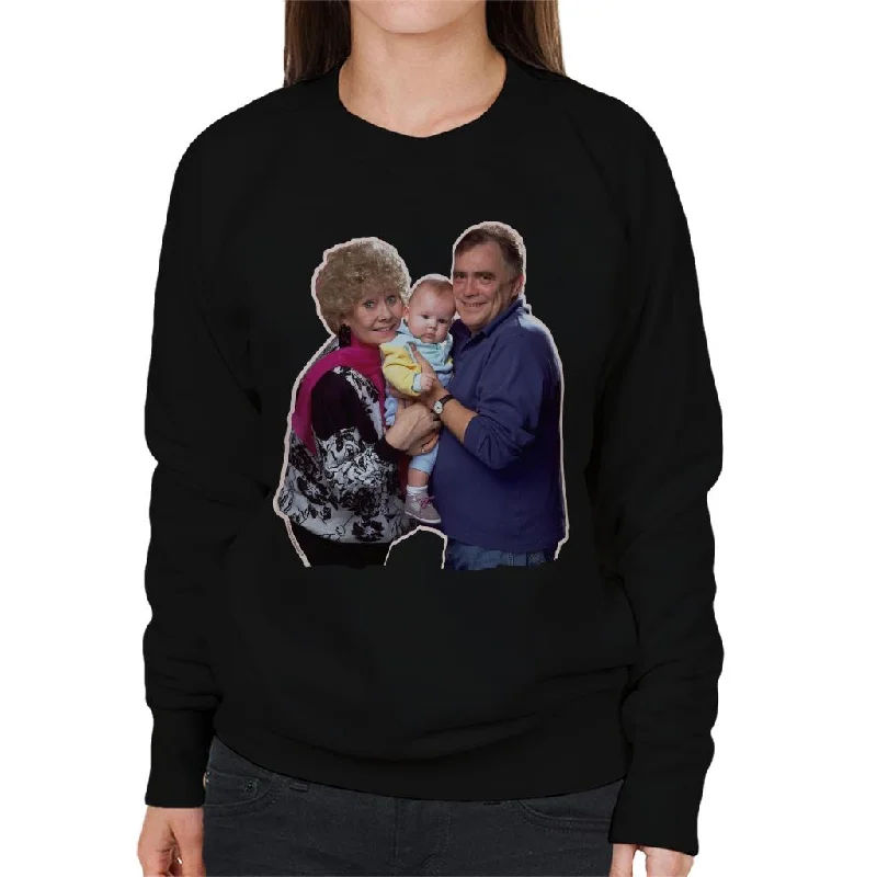 TV Times Coronation Streets Jack And Vera Duckworth Women's Sweatshirt Hoodie with Elastic Waist Stretchable Comfortable TV Times Coronation Streets Jack And Vera Duckworth Women's Sweatshirt Hoodie with Elastic Waist Stretchable Comfortable