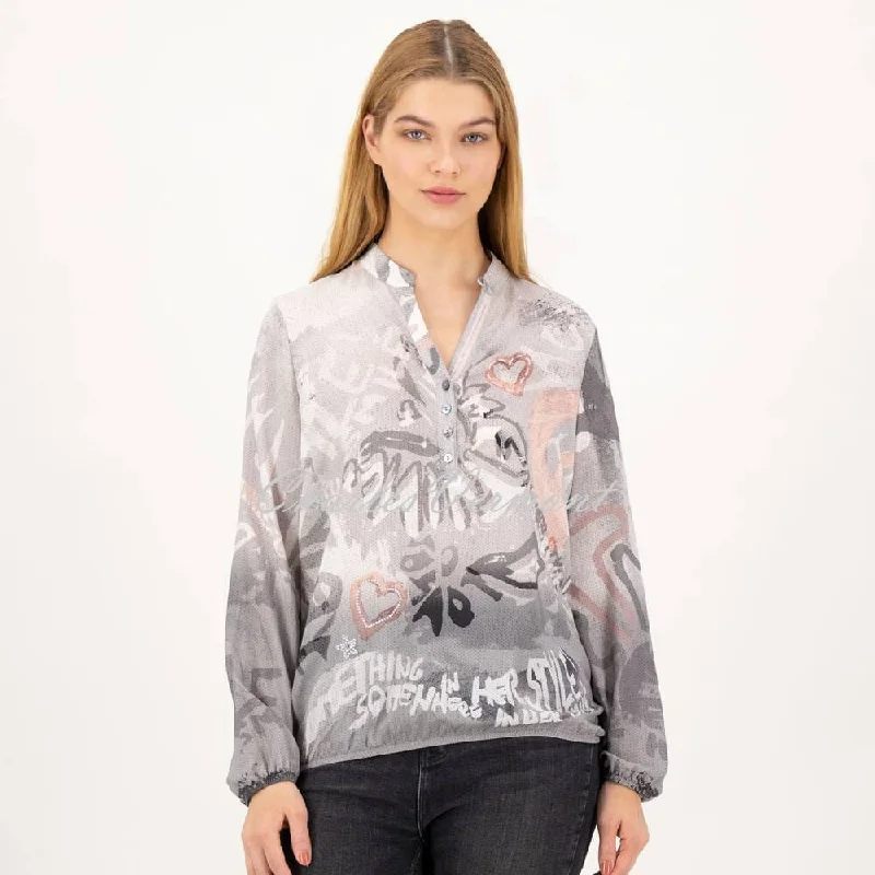 Just White Blouse - Style C2321 Polished Work Blouse