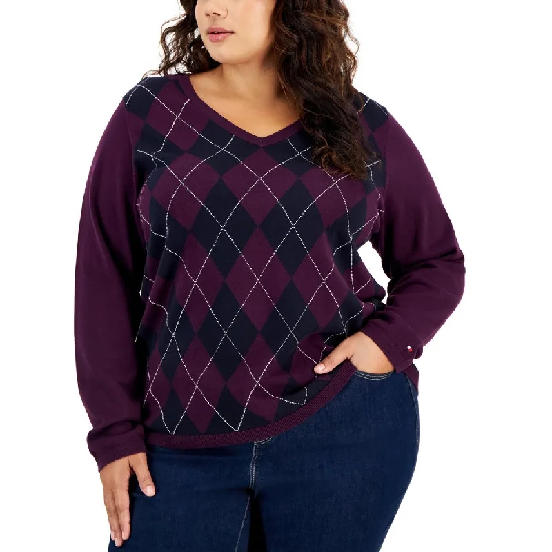 Plus Womens V Neck Long Sleeve Pullover Sweater Terry Blend Velvet Blend Canvas Blend Plus Womens V Neck Long Sleeve Pullover Sweater Terry Blend Velvet Blend Canvas Blend