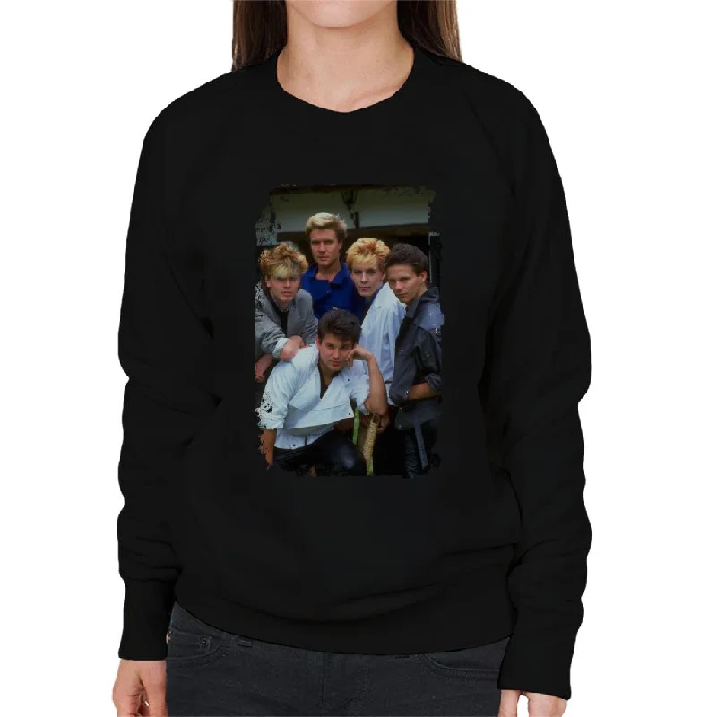 TV Times Duran Duran Band Portrait Women's Sweatshirt Hoodie with Hem Elastic Stretchable Comfortable TV Times Duran Duran Band Portrait Women's Sweatshirt Hoodie with Hem Elastic Stretchable Comfortable